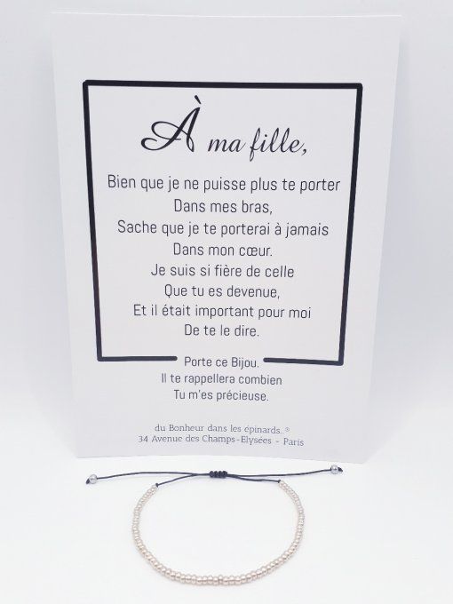 CARTE FAMILLE - FEMMES + UN BRACELET PERLES