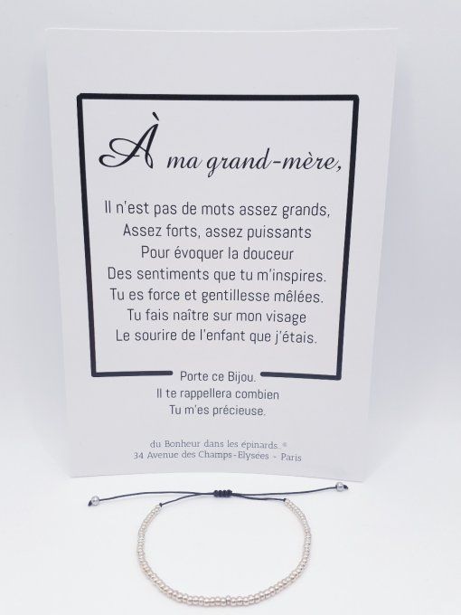 CARTE FAMILLE - FEMMES + UN BRACELET PERLES